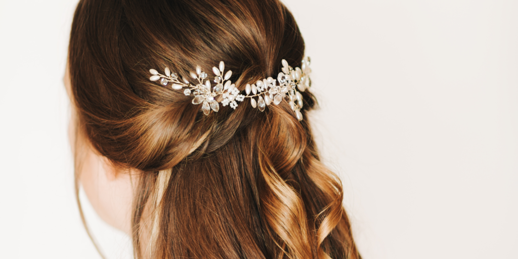 Metallic Hair Accessories for Evening Wear