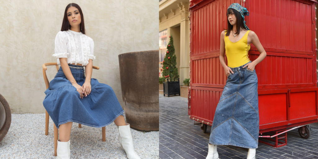 Denim Skirts Making a Comeback