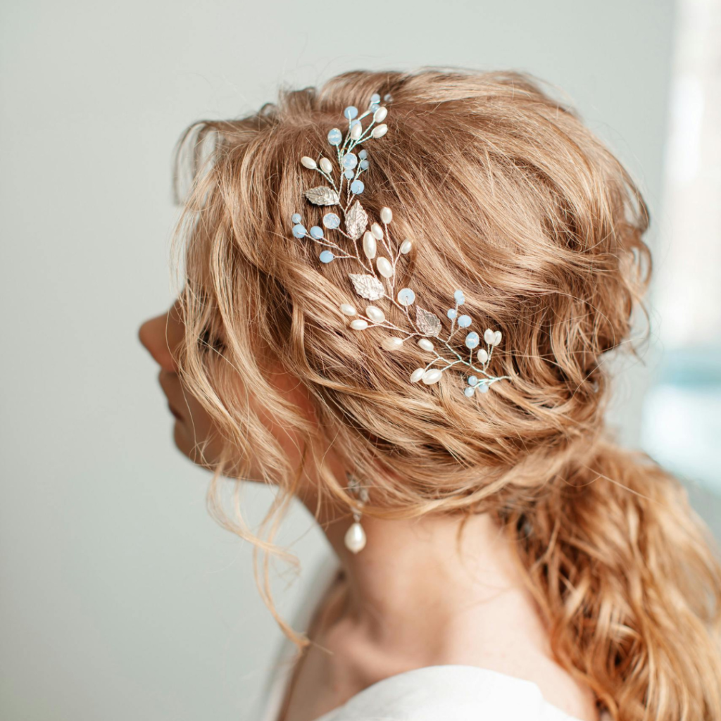 Metallic Hair Accessories for Evening Wear