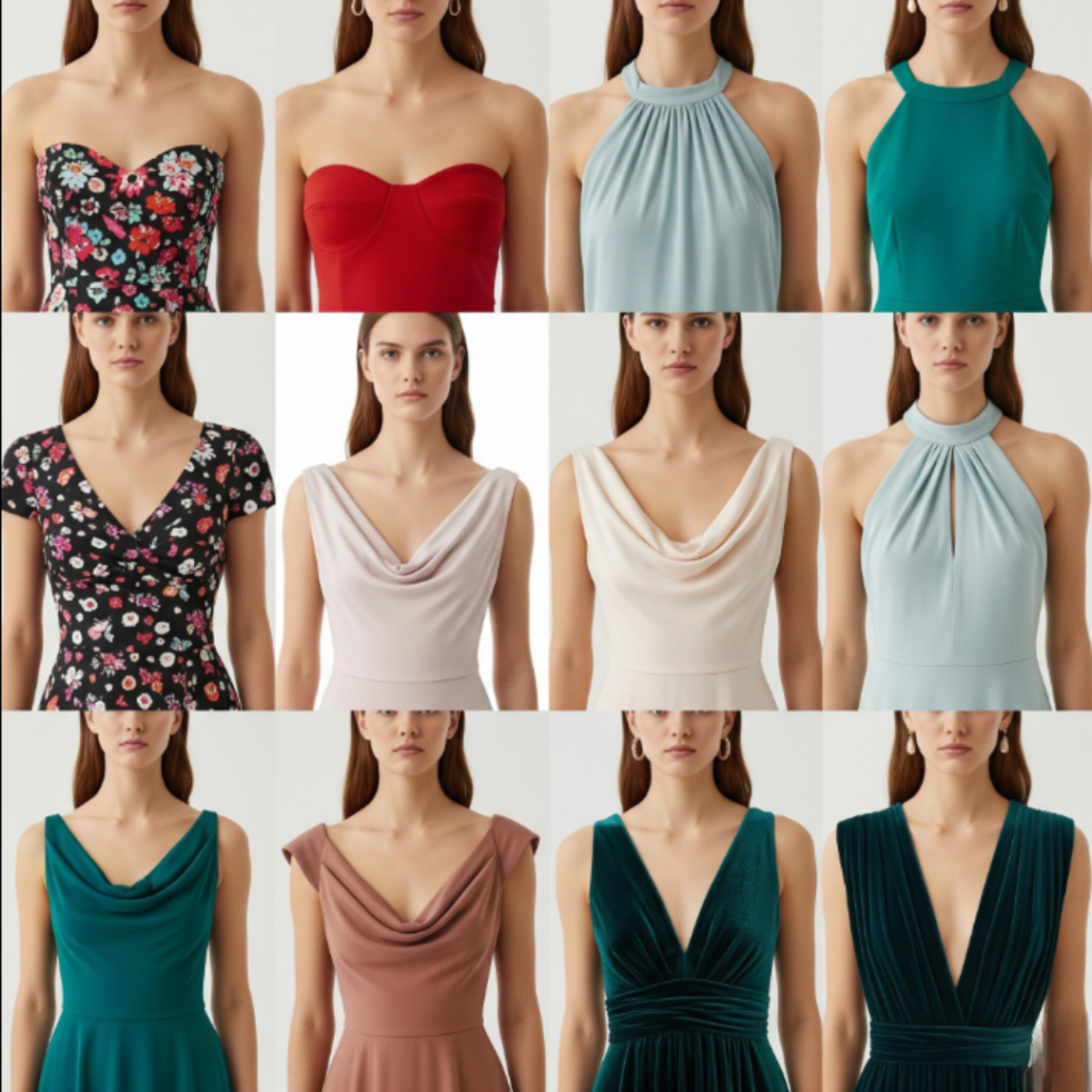 Best Necklines for Different Shoulder Widths